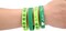 74PCS St. Patrick's Day Shamrock Rubber Wristbands Bracelets - Party Favors Supplies Gifts Decorations
